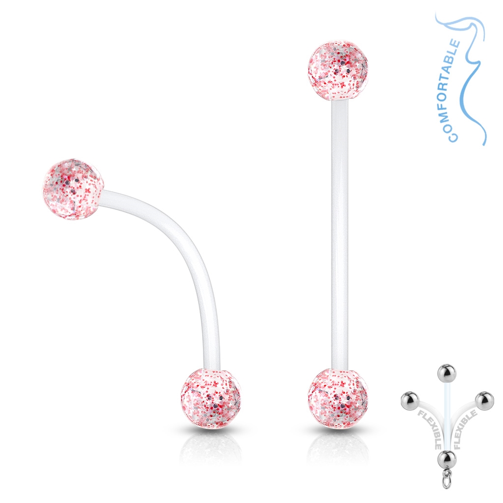 Pružný tehotenský piercing do pupku