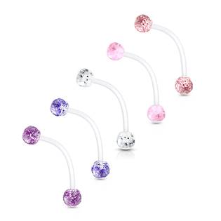 Pružný těhotenský piercing do pupíku