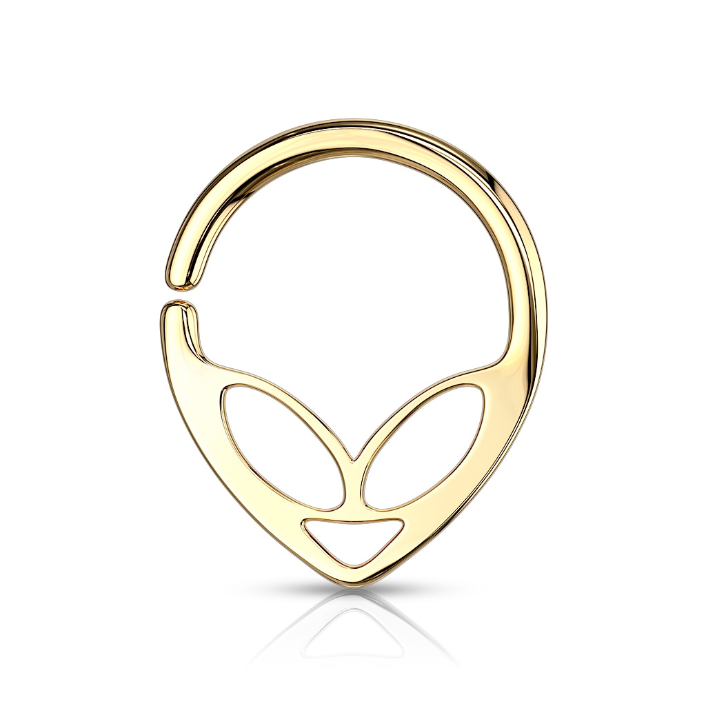 Šperky4U Piercing do nosu - kruh Alien - N0112-GD