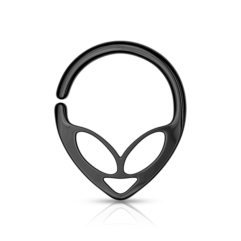 Šperky4U Piercing do nosu - kruh Alien - N0112-K
