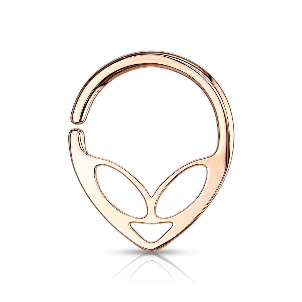 Šperky4U Piercing do nosu - kruh Alien - N0112-RD