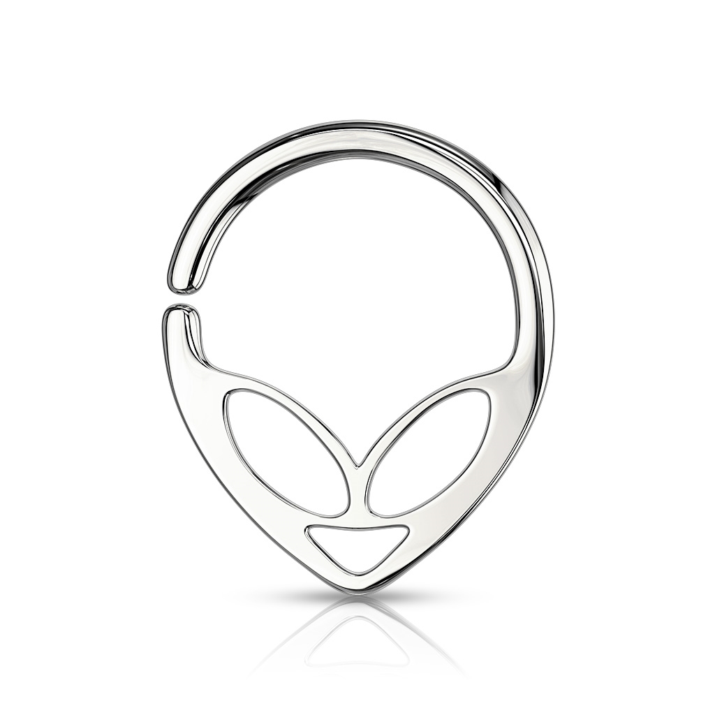 Piercing do nosa - kruh Alien