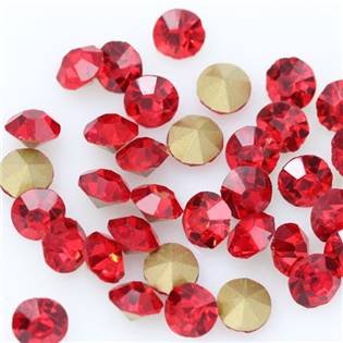 Skleněný šaton SS16 - 4 mm, 10ks/bal., Siam