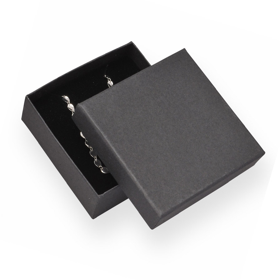 Darčeková krabička na súpravu šperkov - perleťovo čierna