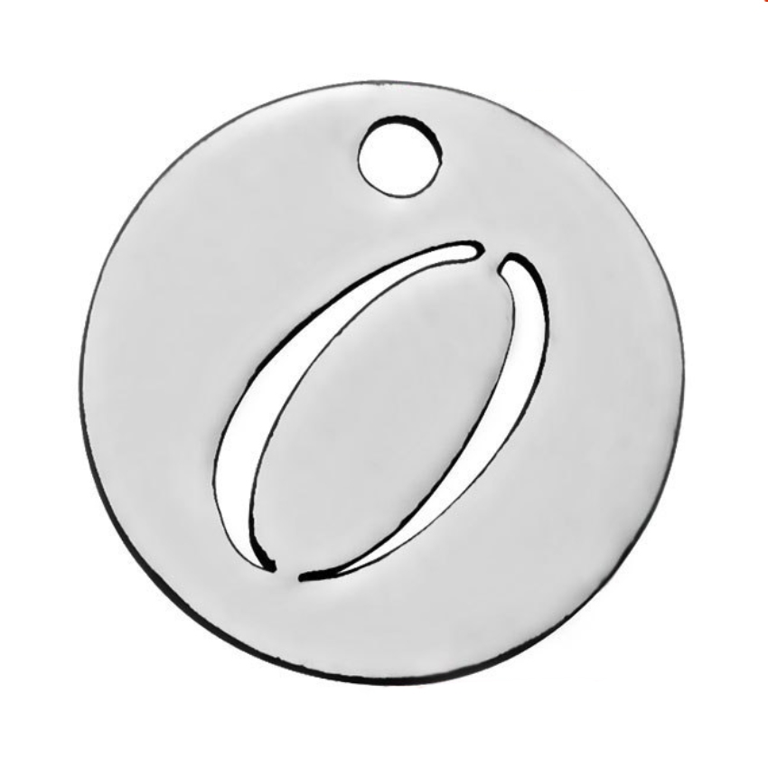 Šperky4U Drobný kulatý ocelový přívěšek - číslice - OK1172-0