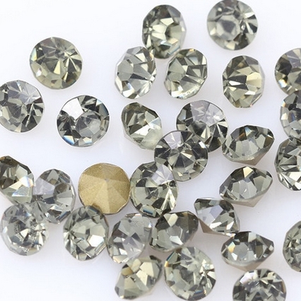 Sklenený šaton SS16 - 3,2 mm, 10ks / bal., Black Diamond