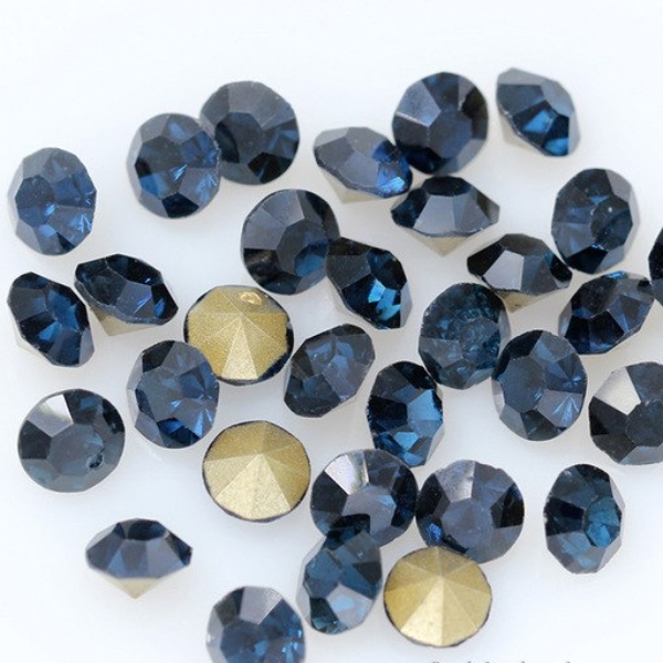 Sklenený šaton SS16 - 3,2 mm, 10ks / bal., Montana Blue