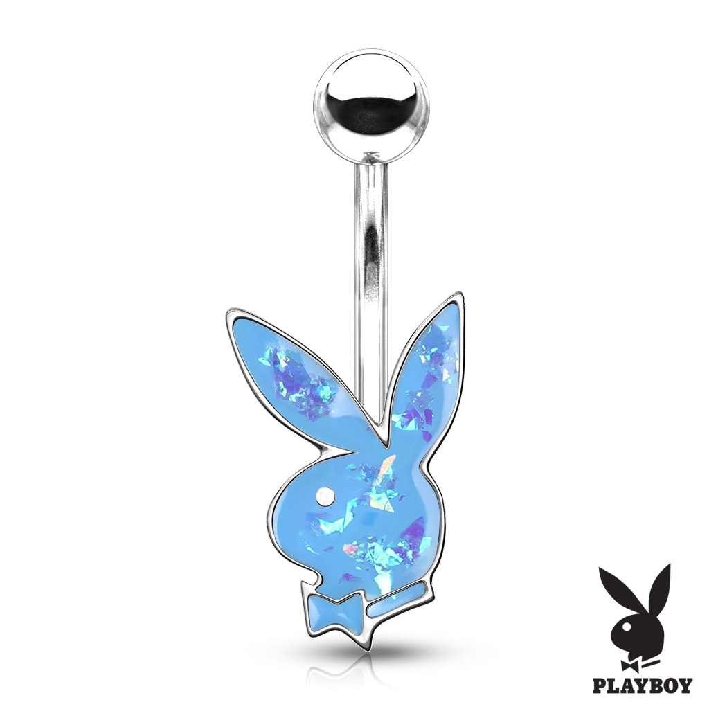 Šperky4U Piercing do pupíku, zajíček Playboy - WP0030-Q