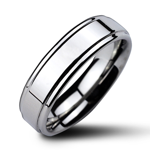 NUBIS® Wolframový prsten, šíře 6mm - velikost 58 - NWF1022-6-58