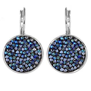 Náušnice s krystaly Crystals from Swarovski® BLUELIZED