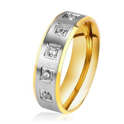 Šperky4U Ocelový prsten, šíře 6 mm, vel. 52 - velikost 52 - OPR0086-D-52