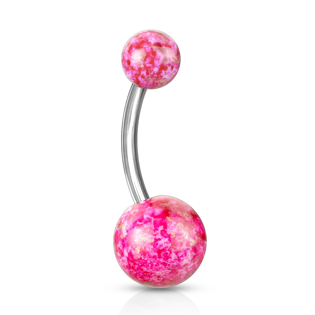 Šperky4U Piercing do pupíku - banánek - BA01073-P