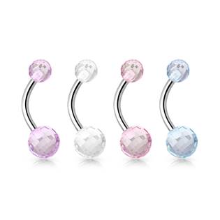 Piercing do pupíku - banánek