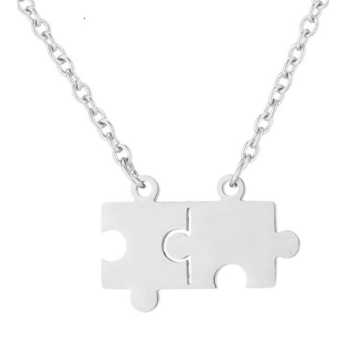 Oceľový náhrdelník - puzzle