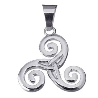Ocelový přívěšek - keltský triskelion symbol