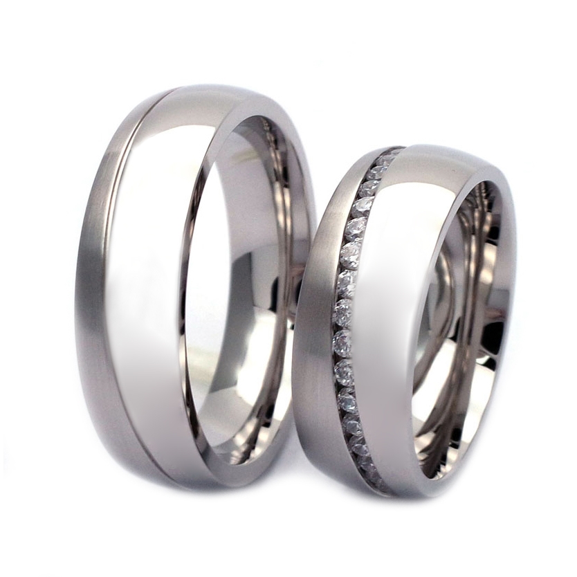 NUBIS® NSS3012 Pánský snubní prsten ocel - velikost 60 - NSS3012-60
