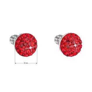 EG2809-SI Stříbrné náušnice s krystaly Crystals from Swarovski® LIGHT SIAM