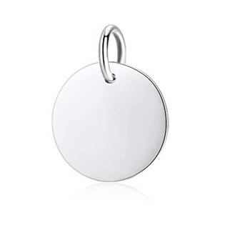 Stříbrný přívěsek destička kulatá - ZB31005