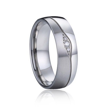 NUBIS® NSS1013 Dámský snubní prsten se zirkony - velikost 52 - NSS1013-Zr-52