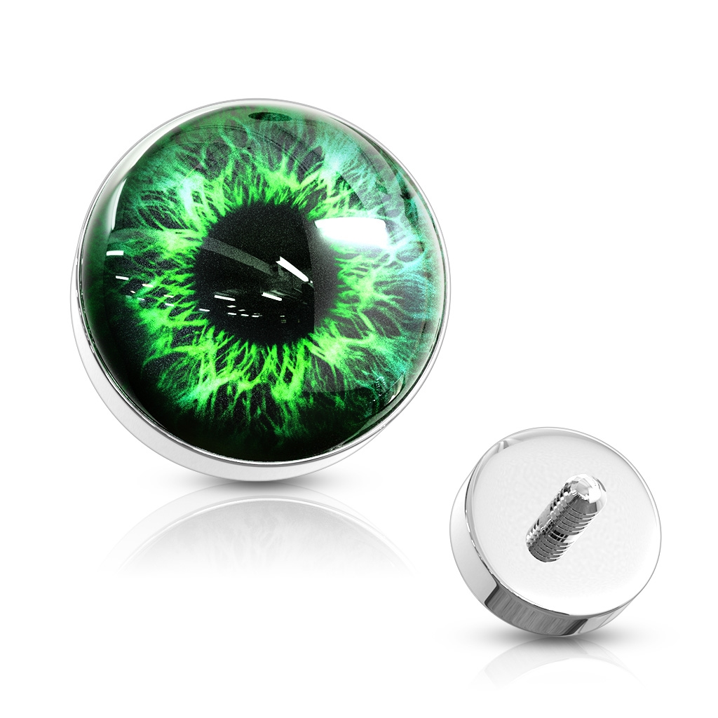 Šperky4U Microdermal piercing oko - ozdobná část 5 mm - MD013G