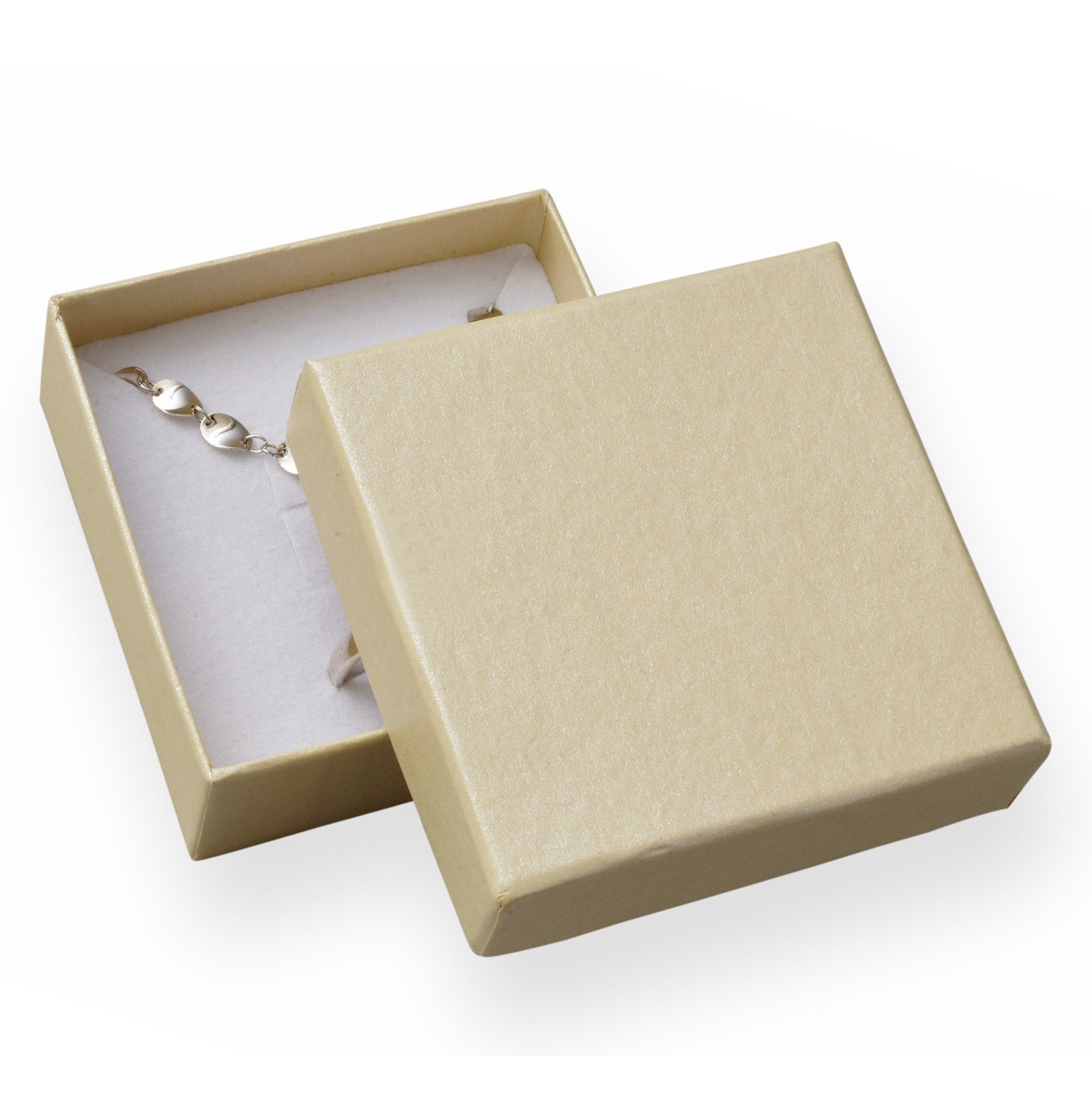 Darčeková krabička - perleťovo smotanová