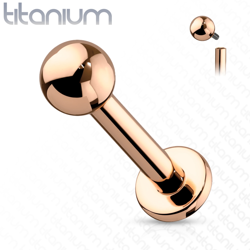 Šperky4U Piercing do brady TITAN - TIT1051RD-1208