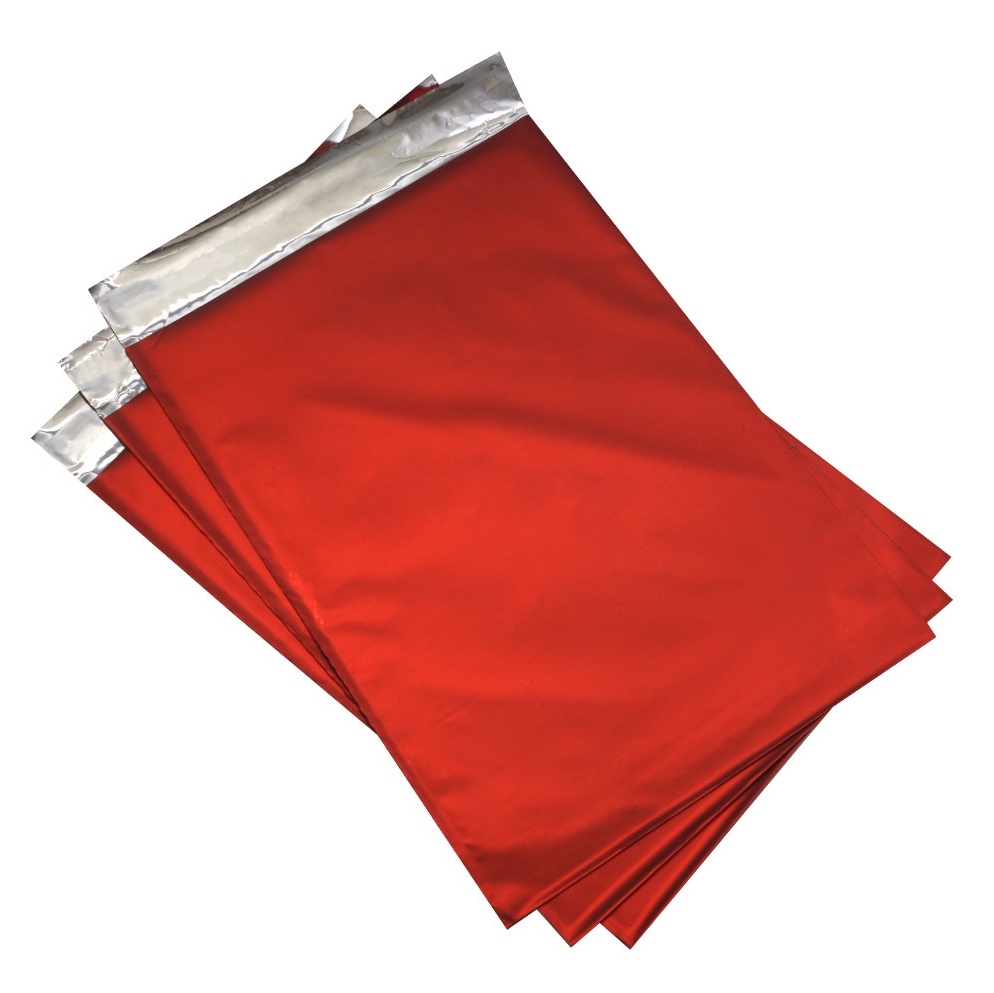 Darčekový sáčok červený matný 75 x 120 mm