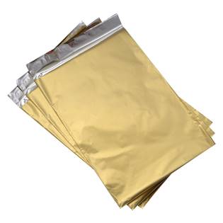 Dárkový sáček zlatý matný 75 x 120 mm