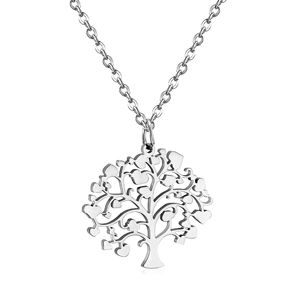 Oceľový náhrdelník strom života