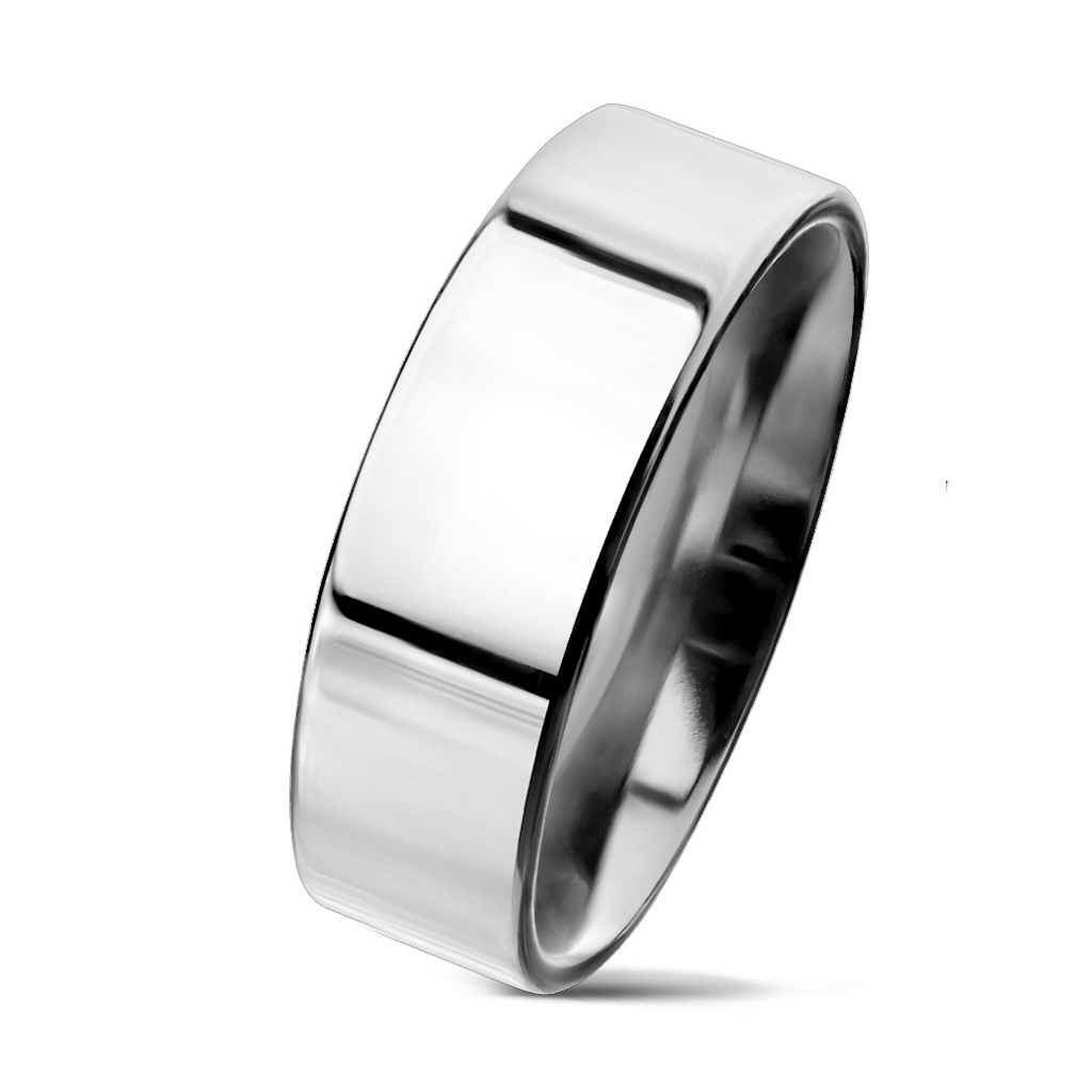 NUBIS® NSS3004 Pánský prsten chirurgická ocel, šíře 6 mm - velikost 74 - NSS3004-6-74