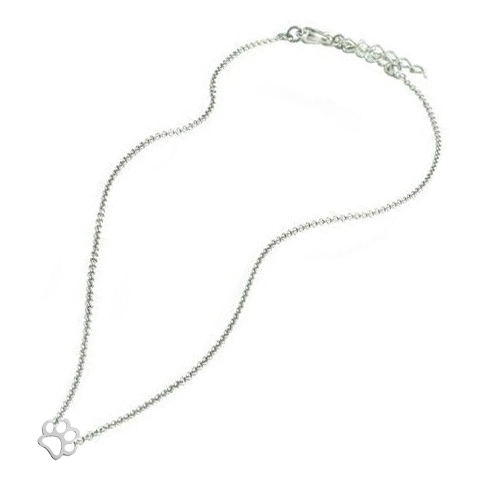 Šperky4U Ocelový náhrdelník psí tlapka - OPD0187-ST