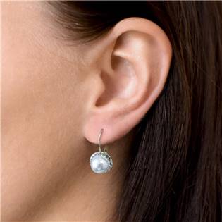 EG3036-GDWH Sada zlacených šperků s perličkami Crystals from Swarovski®