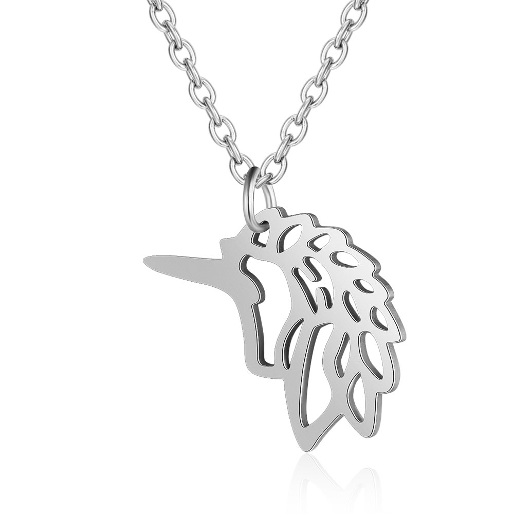 Šperky4U Ocelový náhrdelník jednorožec - OPD0191-ST