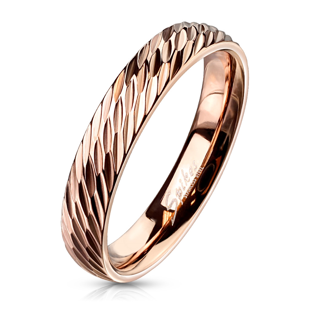 Šperky4U OPR1833 Dámský ocelový snubní prsten - velikost 62 - OPR1833-62