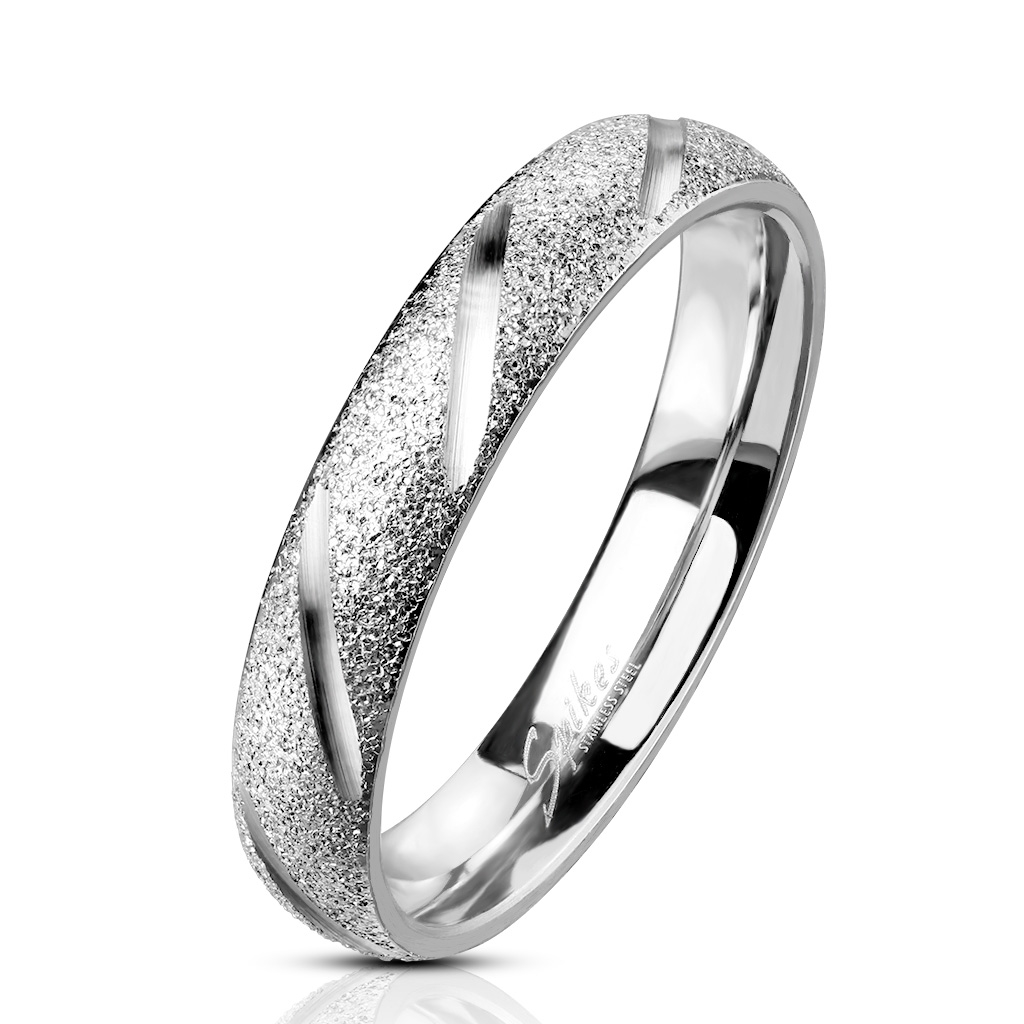 Šperky4U OPR1835 Pánský ocelový snubní prsten - velikost 57 - OPR1835-57
