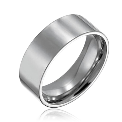 Šperky4U Ocelový prsten, š. 8 mm, vel. 52 - velikost 52 - OPR1267-52