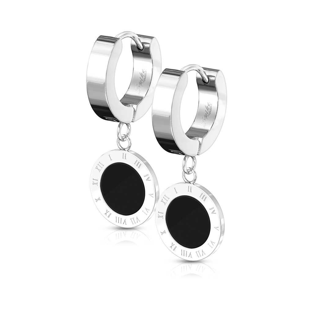 Šperky4U Ocelové náušnice kroužky - OPN1722-ST
