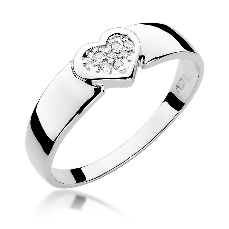 NUBIS® Zlatý zásnubní prsten s diamanty - velikost 52 - W-314W-52