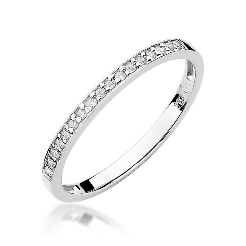 NUBIS® Zlatý prsten s diamanty - velikost 59 - W-306W-59