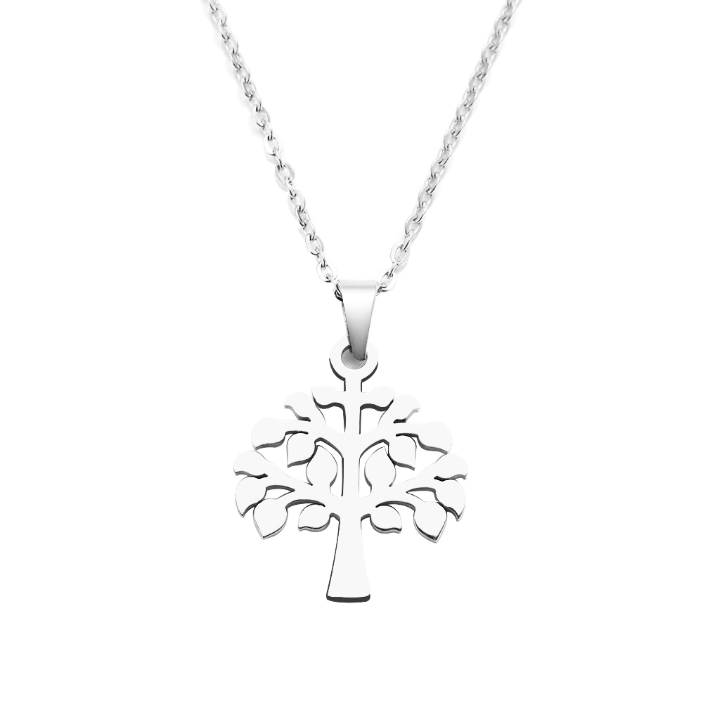 Šperky4U Ocelový náhrdelník strom života - OPD0207-ST