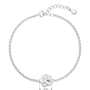 EG7057-CR Stříbrný náramek s tyrkysovým kamenem Crystals from Swarovski® Crystal