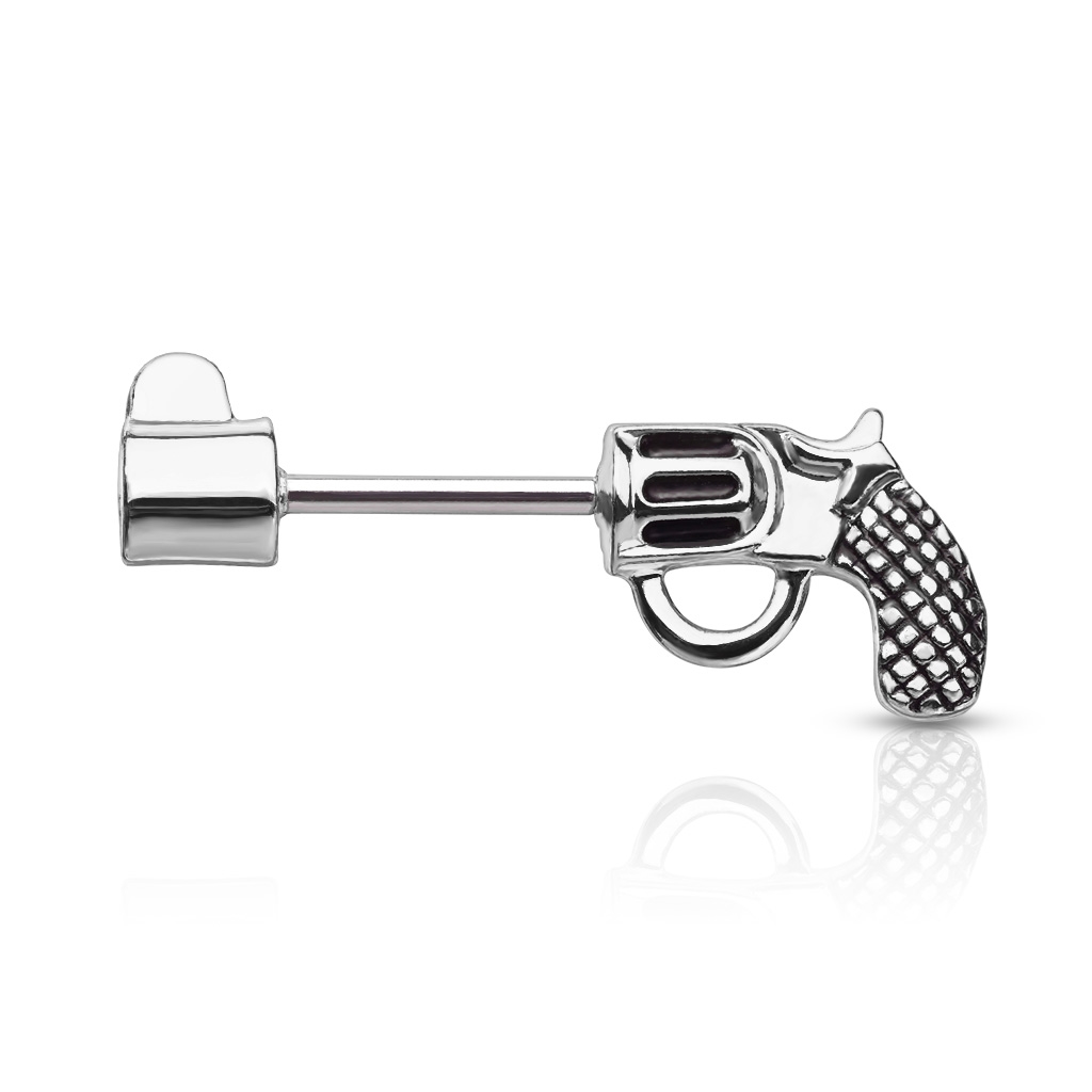 Šperky4U Piercing do ucha - náušnice revolver - FP1019-ST
