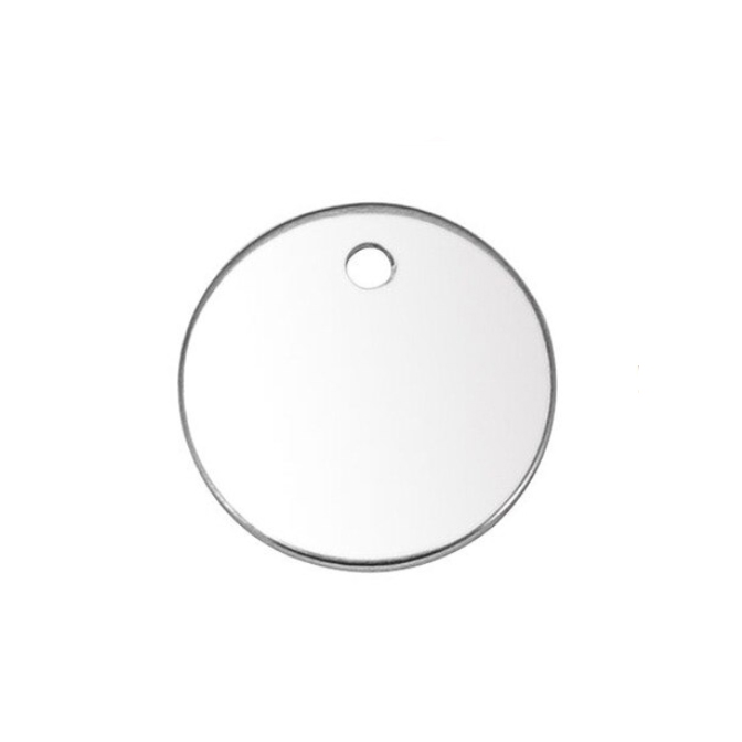 Šperky4U Ocelový přívěšek - mini kolečko 10 mm s otvorem - OK1158-10