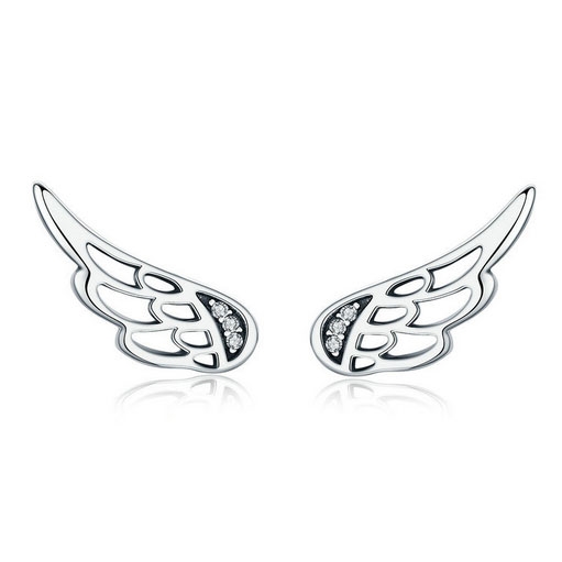 NUBIS® Stříbrné náušnice křídla - NB-3268