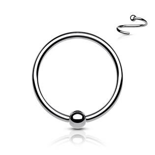 Piercing - kruh titan, 0,8 x 8 mm