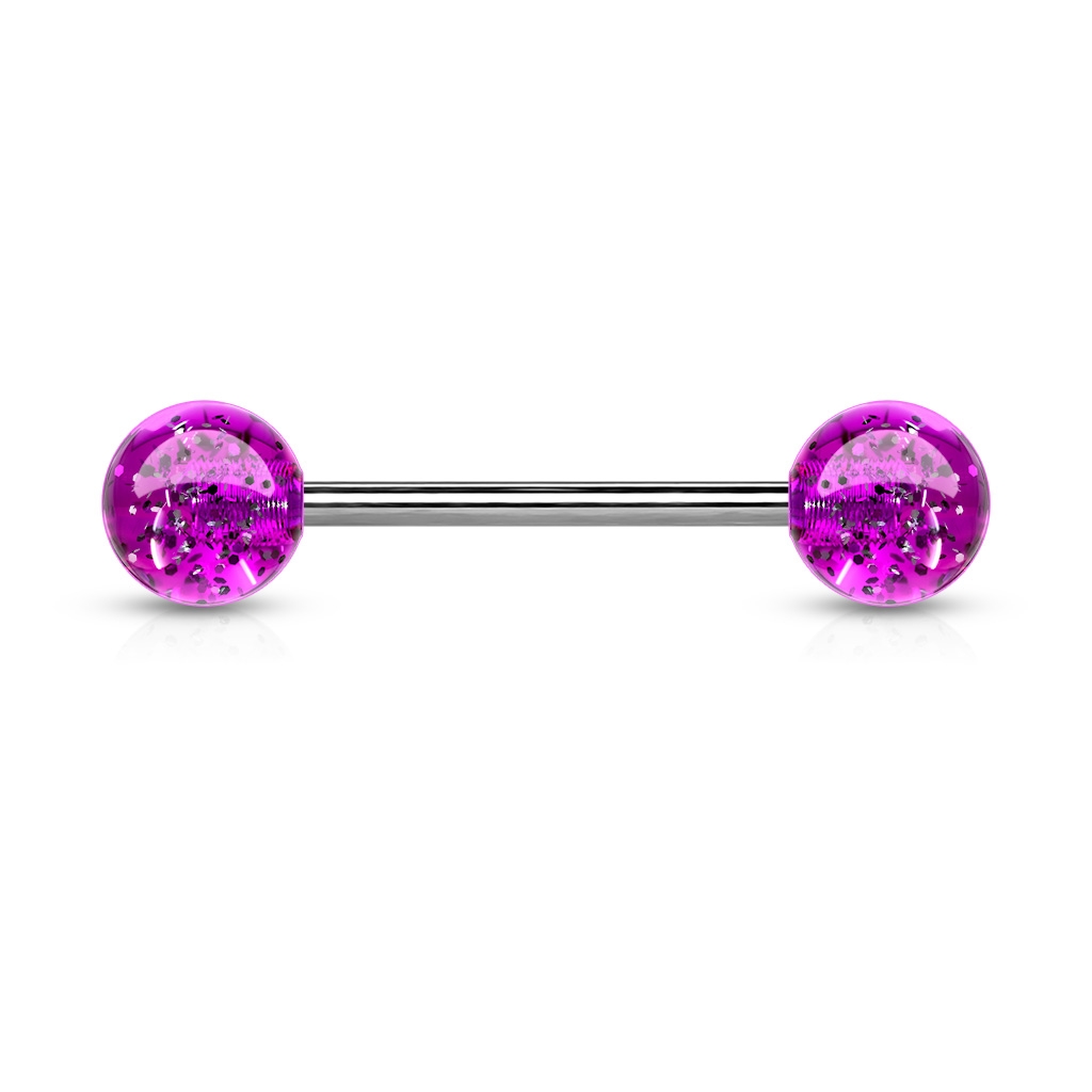Šperky4U Piercing do jazyka akrylát - PJ01148-A