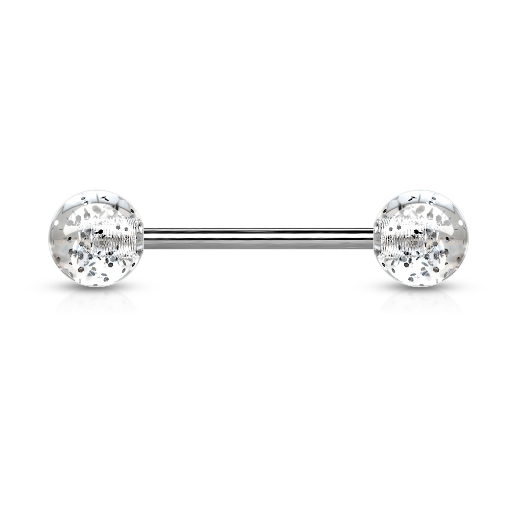 Šperky4U Piercing do jazyka akrylát - PJ01148-C