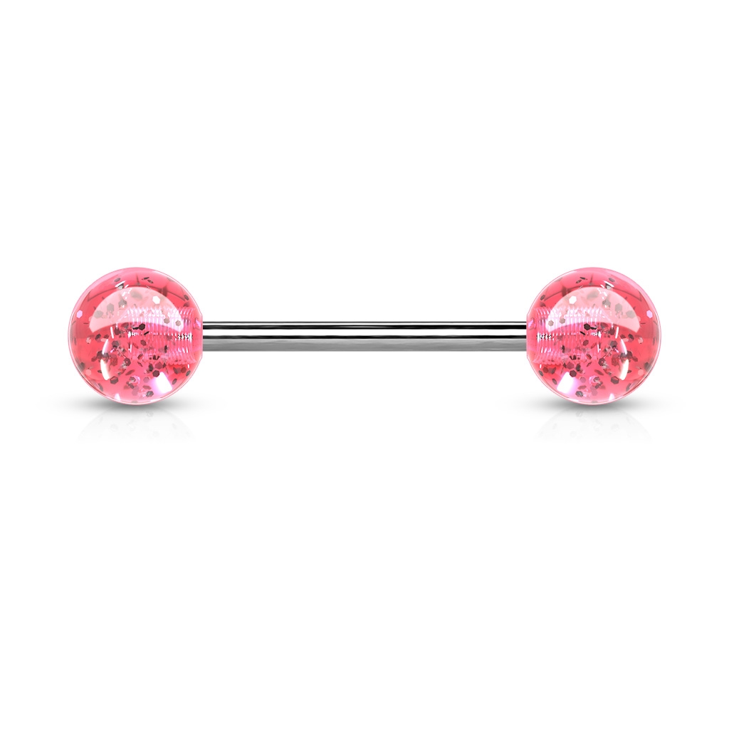 Šperky4U Piercing do jazyka akrylát - PJ01148-P