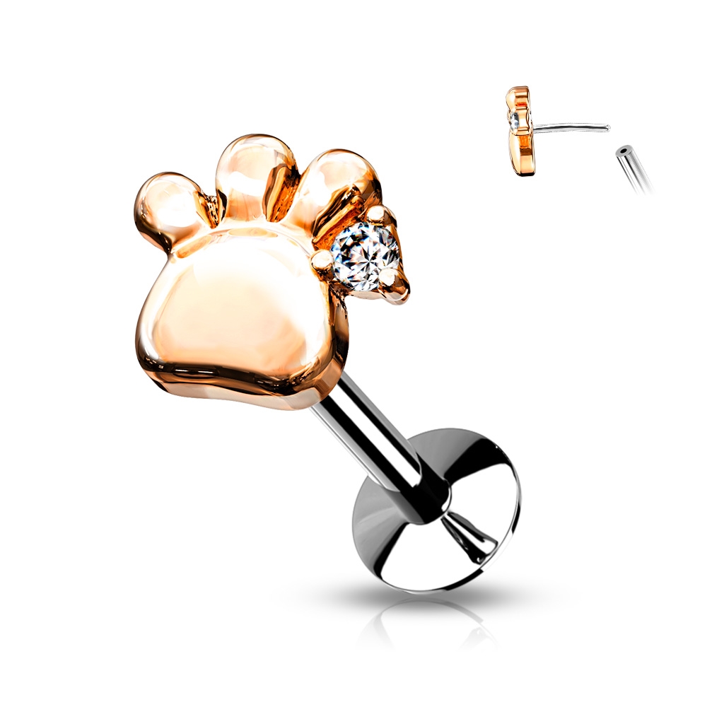 Piercing do brady - labka 1,2 x 8 mm