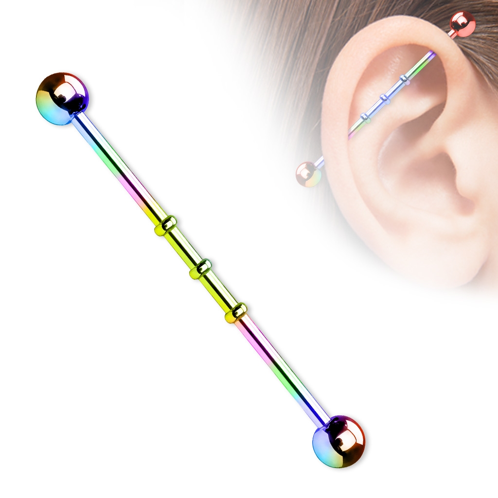 Šperky4U Industrial piercing - ID01014-AB